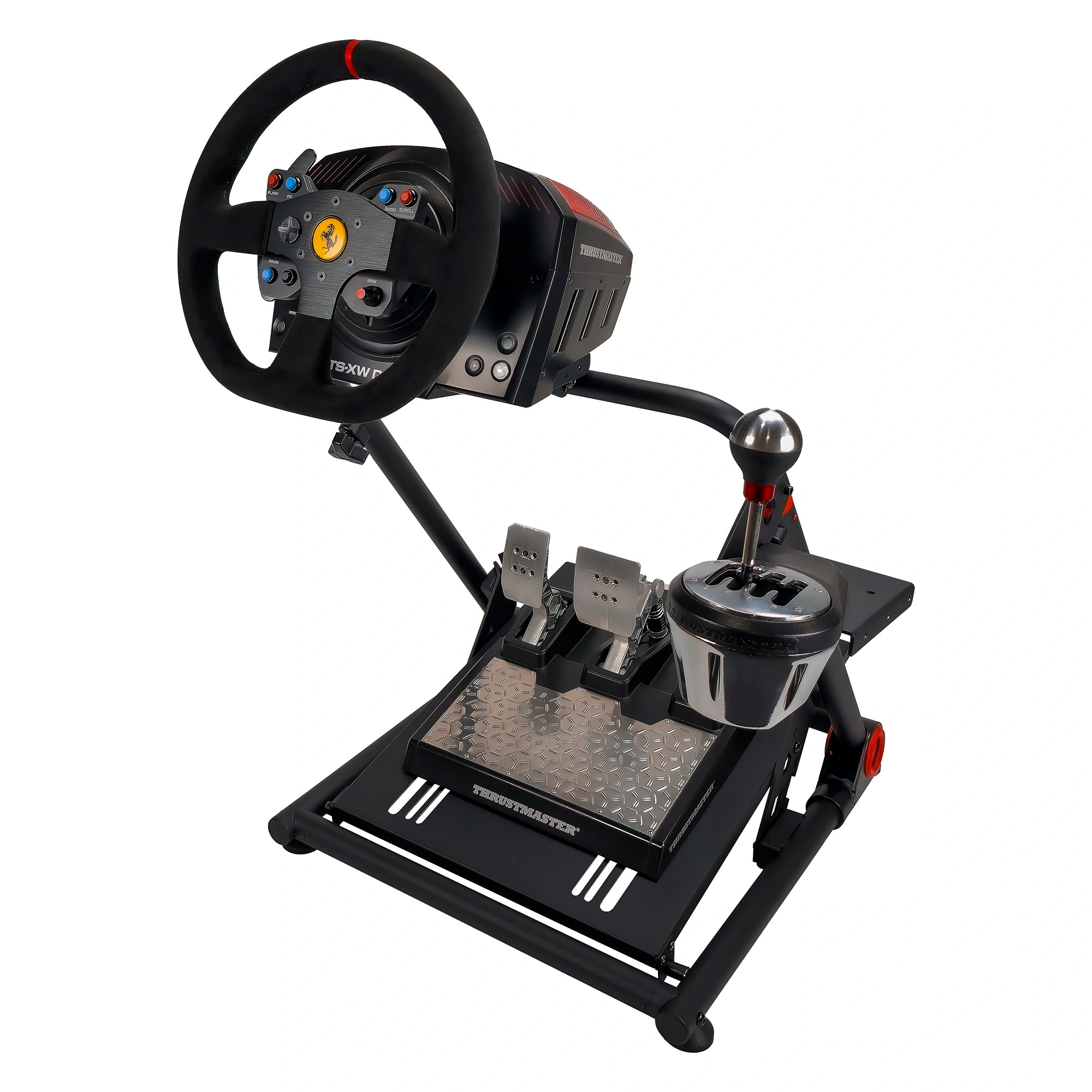 XXL Racing Wheel stand Competition met Thrustmaster TS-XW en TH8A