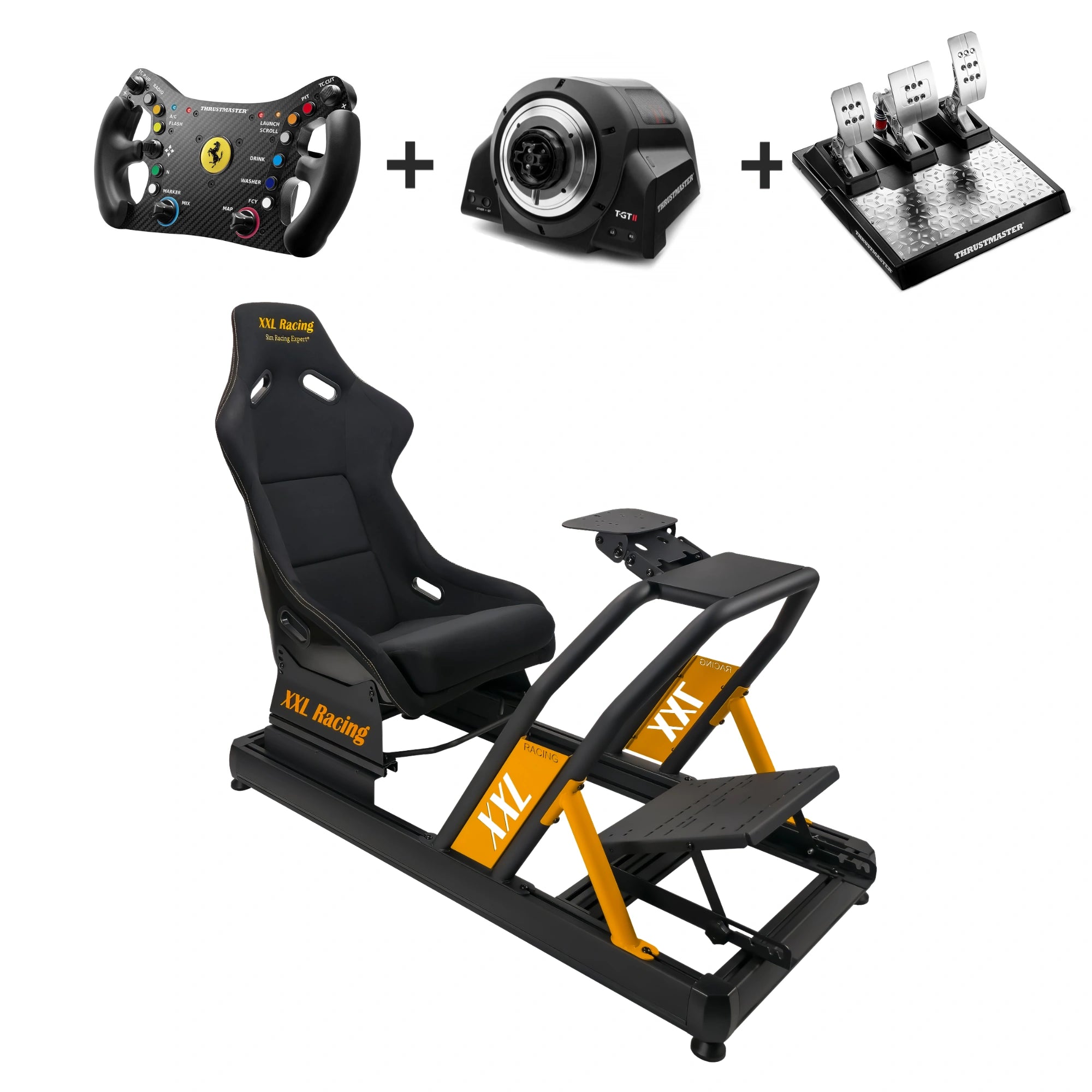 XXL Racing Champion | Thrustmaster T-GT2 / 488 GT3 / T-lcm bundel | Plug and play
