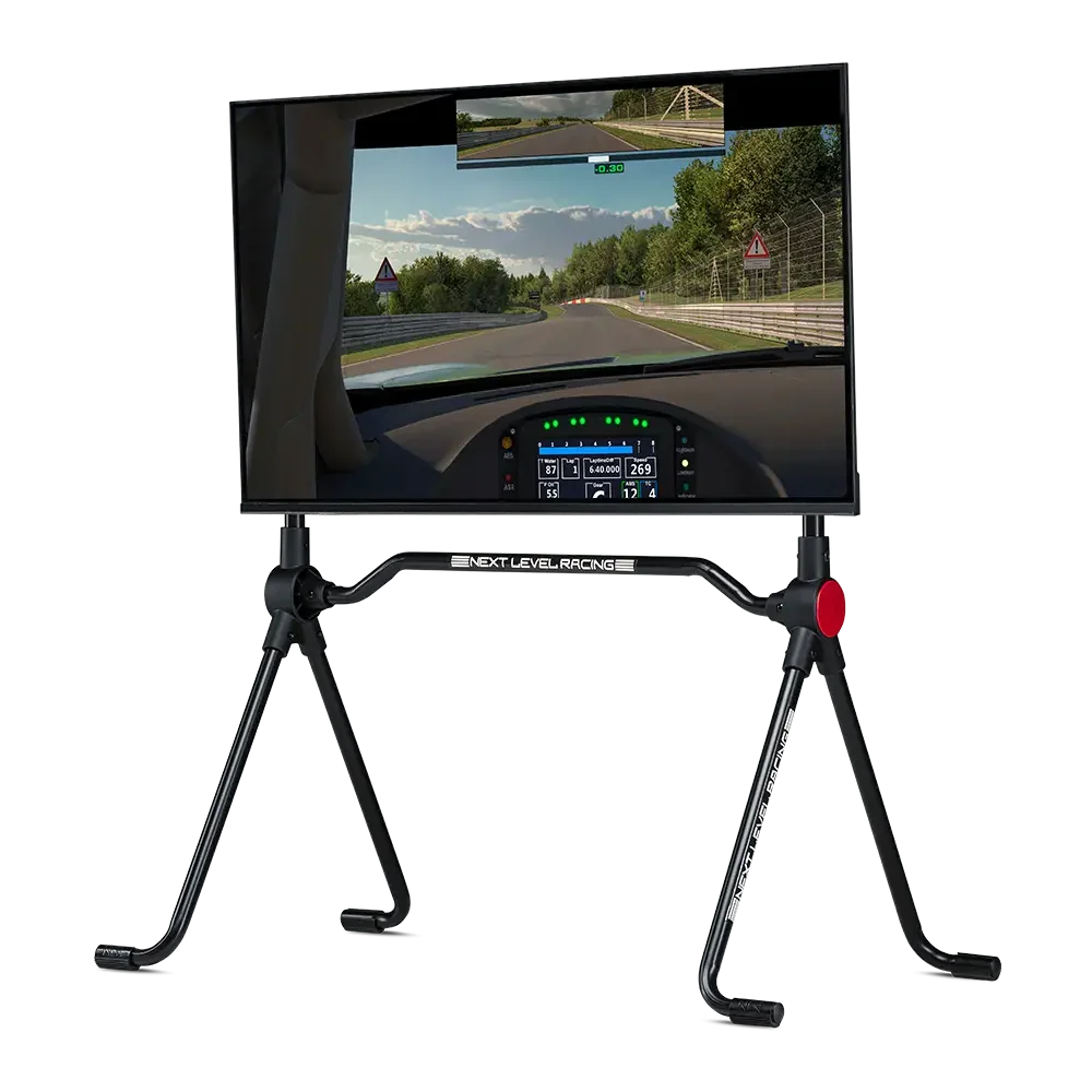 Next Level Racing Lite Free Standing Monitor Stand - met tv scherm 2