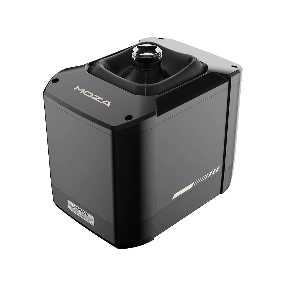 MOZA AB9 FFB basis schuin van achteren met metalen behuizing