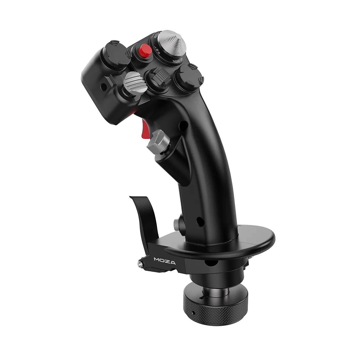 Moza MH16 flightstick joystick schuin vooraanzicht
