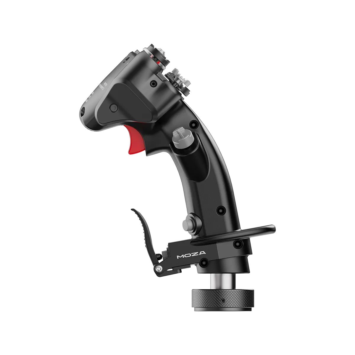 Moza MH16 flightstick linker zijkant joystick