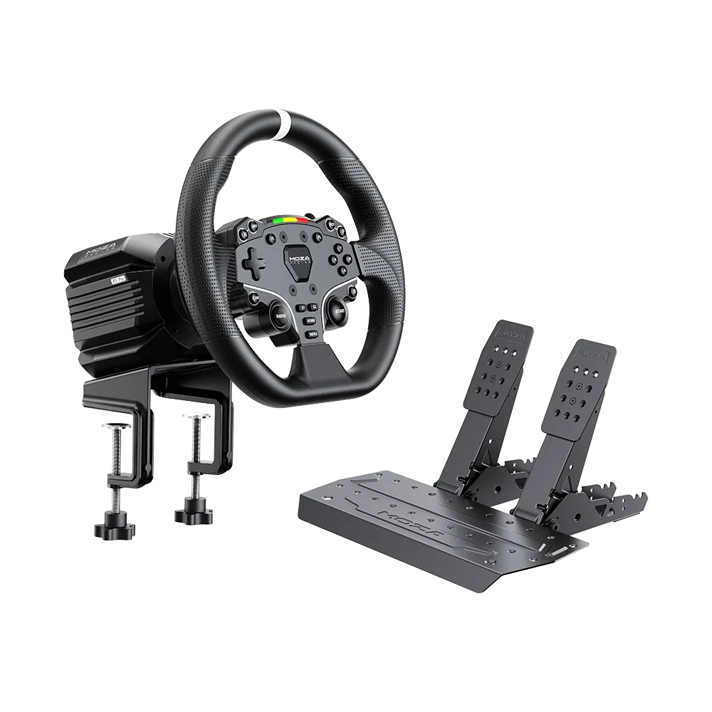 Moza R5 Pro Bundle met 6 Nm Direct Drive stuur en SRP Lite2 pedalen