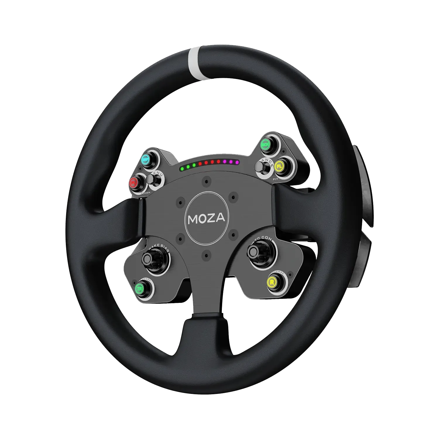 Moza Racing CS V2P GT steering wheel angled front view