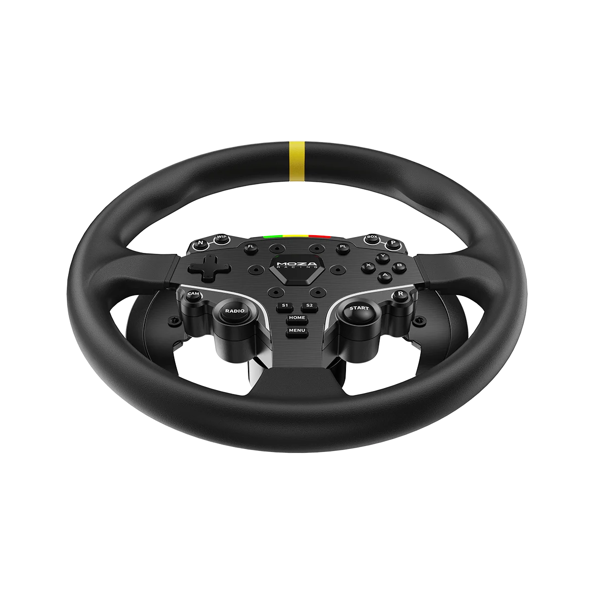 Bovenaanzicht van het Moza Racing ES rond stuurwiel mod 12 inch