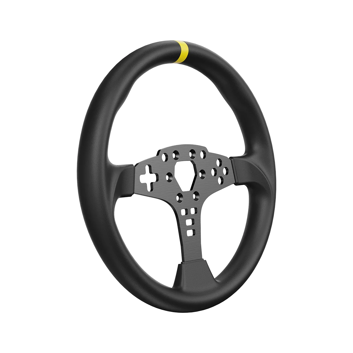 Moza Racing ES rond stuurwiel mod 12 inch schuin achteraanzicht