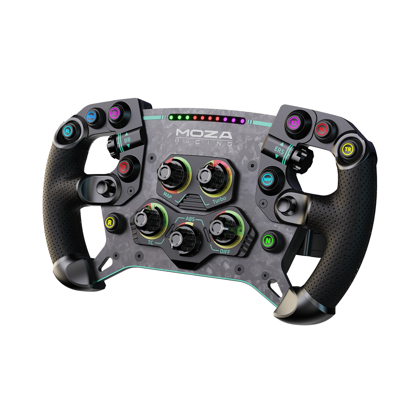 Side profile of the Moza Racing GS V2P steering wheel