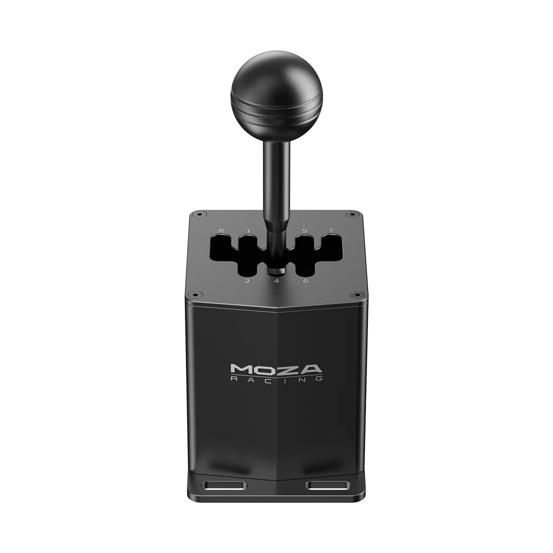Vooraanzicht van de Moza Racing HGP Shifter voor sim racing setup