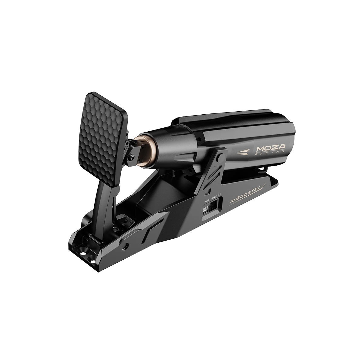 Detail van de Moza Racing MBooster Active Pedal