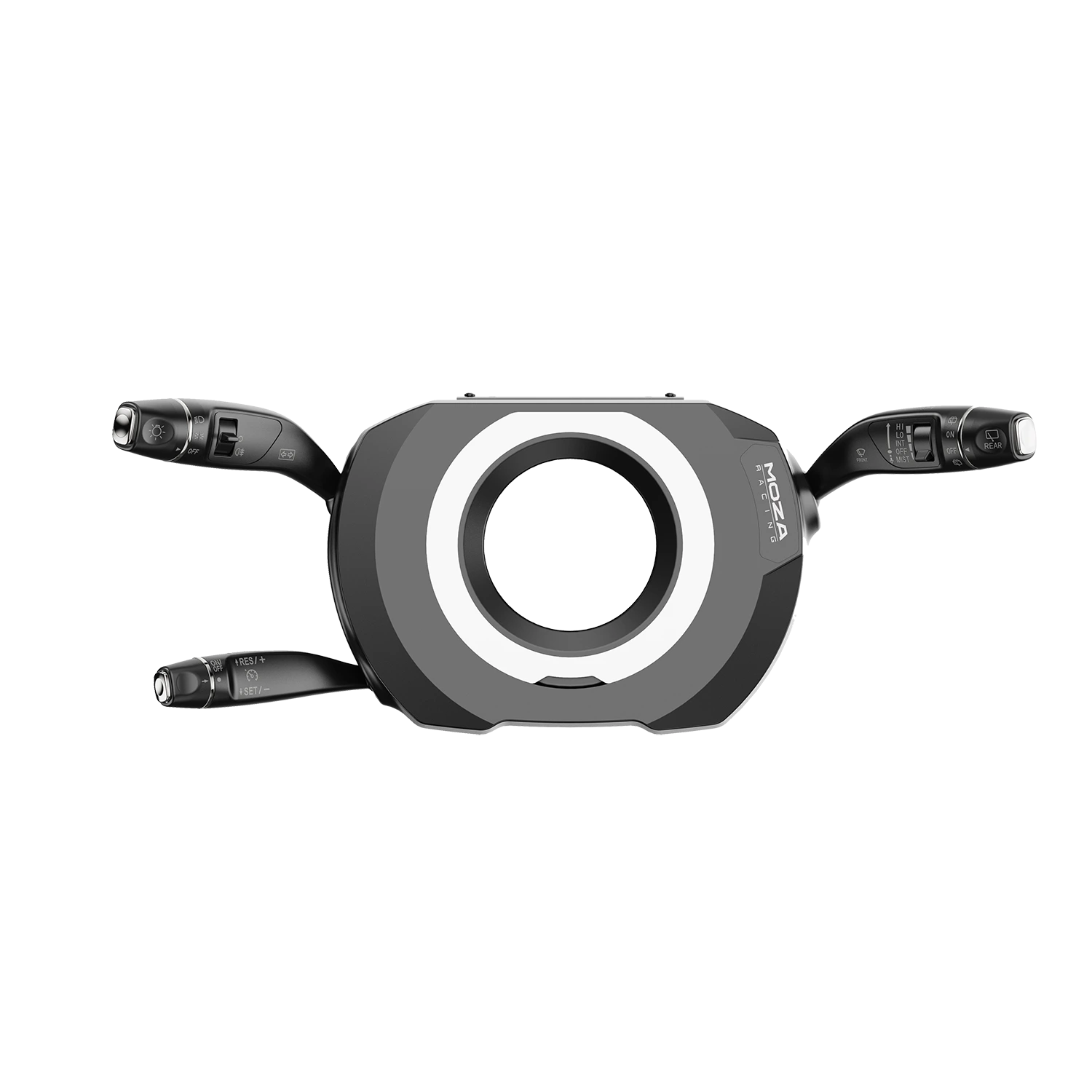 Moza Racing multifunction stalks with wiper and lighting controls