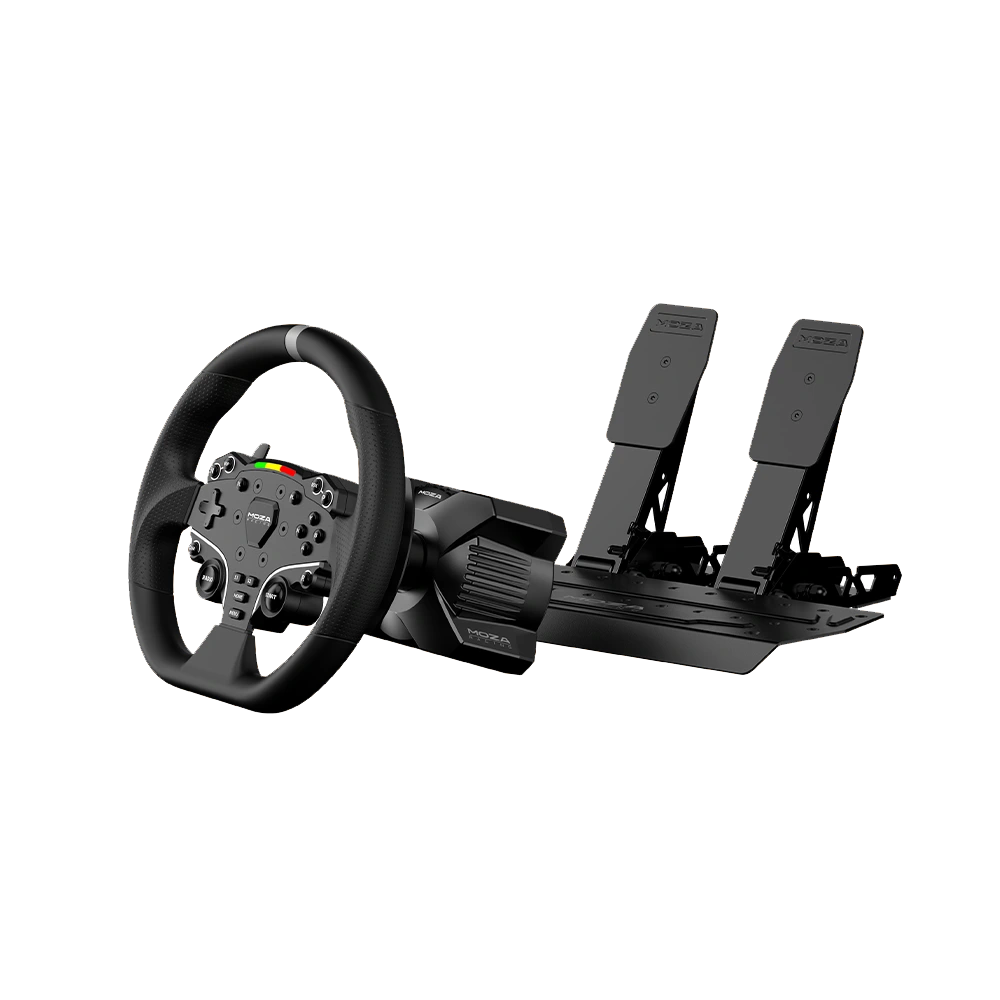 Moza Racing R3 Bundle for PC with direct drive wheelbase, steering wheel and pedals