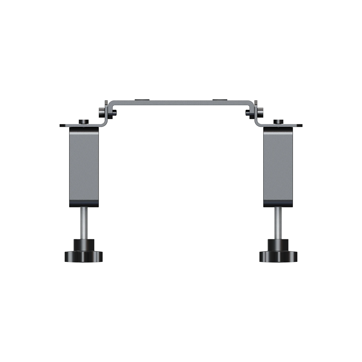 Top view of Moza table clamp mounting plate for MOZA wheelbases