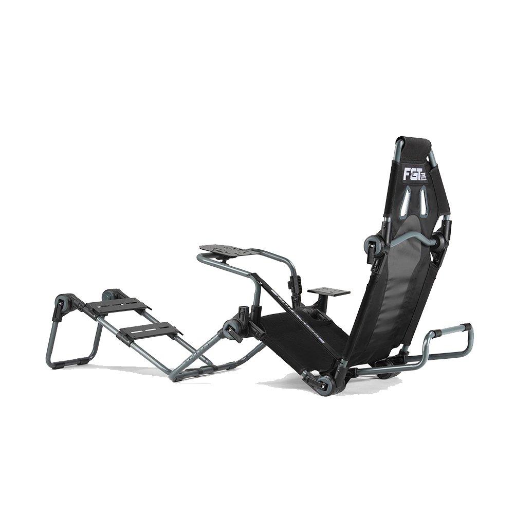 Next Level Racing F-GT Lite Grey Edition cockpit – verstelbare simracing cockpit voor GT en Formule 1 positie.