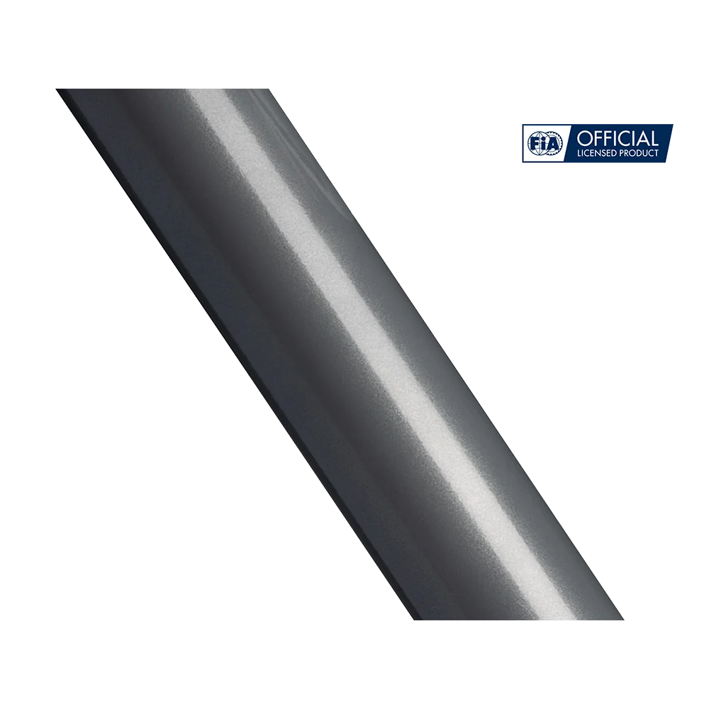 Detail van de carbon grey afwerking van het stalen frame van de Next Level Racing F-GT Pro cockpit – duurzame premium bouwkwaliteit.