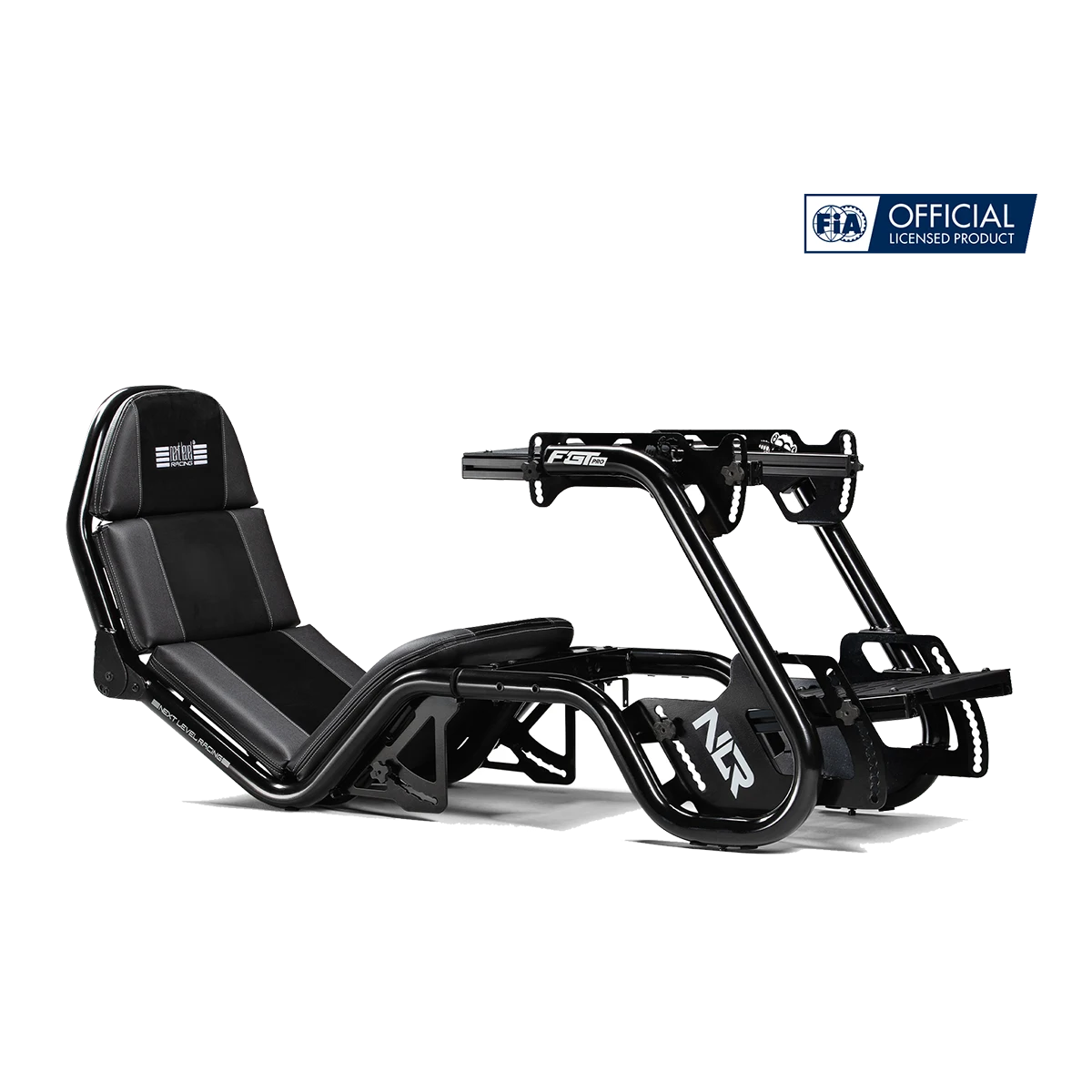 Next Level Racing F-GT Pro sim racing cockpit vooraanzicht zonder elektronica