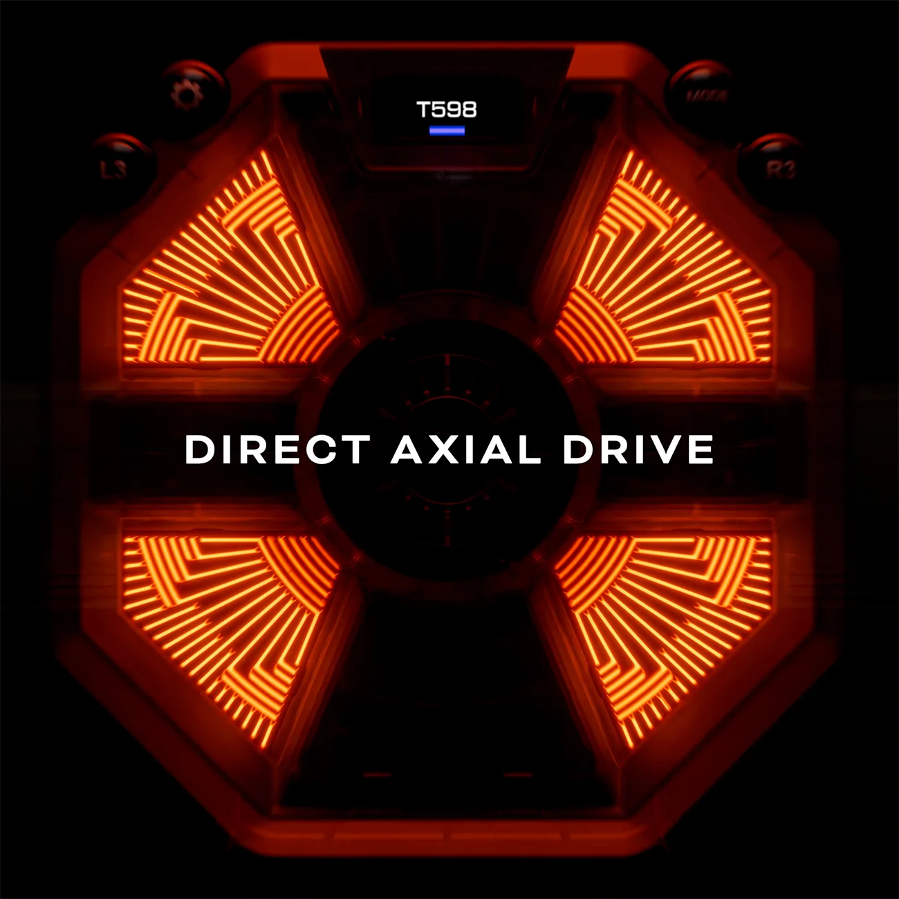 Thrustmaster T598 wheel base with PlayStation licensed design and OLED display