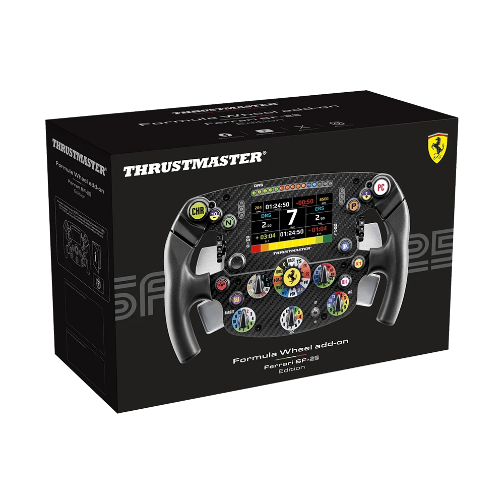 Thrustmaster Ferrari SF-25 verpakking doos Formula Wheel Add-On