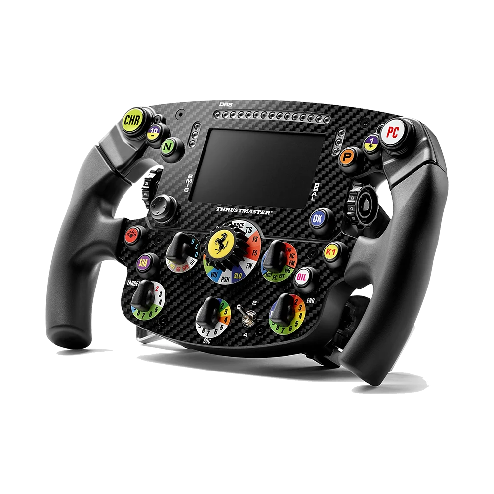Thrustmaster Ferrari SF-25 F1 stuur schuin aanzicht sim racing