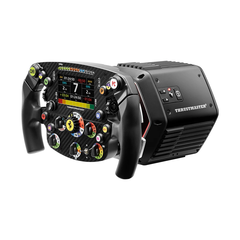 Thrustmaster Ferrari SF-25 F1 stuur op Thrustmaster T818 base