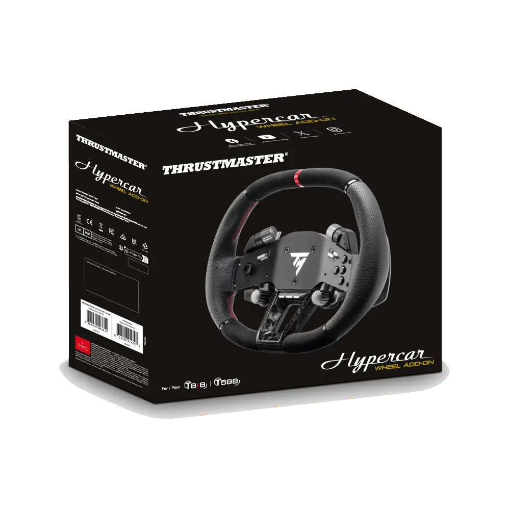 Verpakking van de Thrustmaster HYPERCAR Wheel Add On