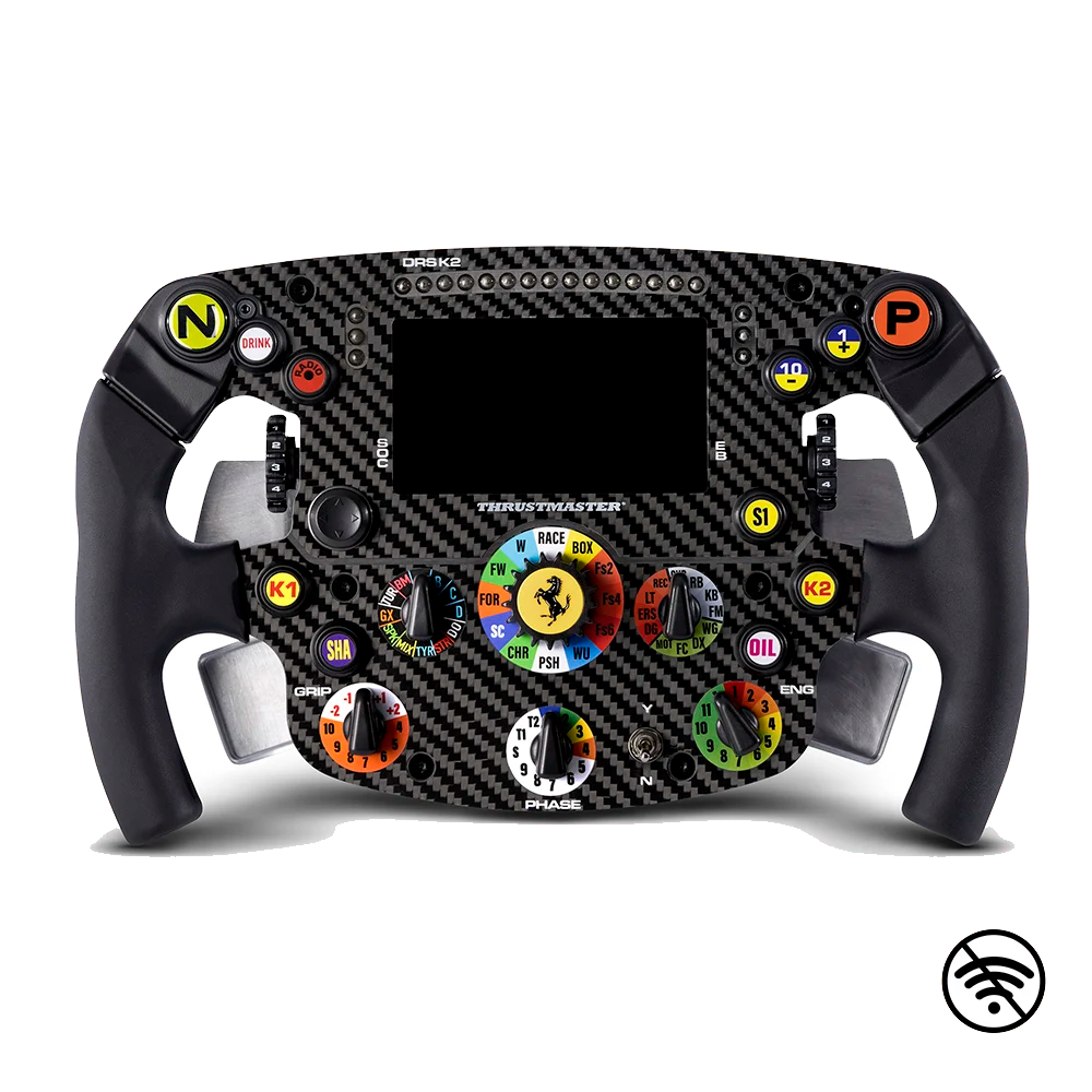Voorzijde van het Thrustmaster SF1000 WO Ferrari F1 Add-On stuur zonder wifi functie