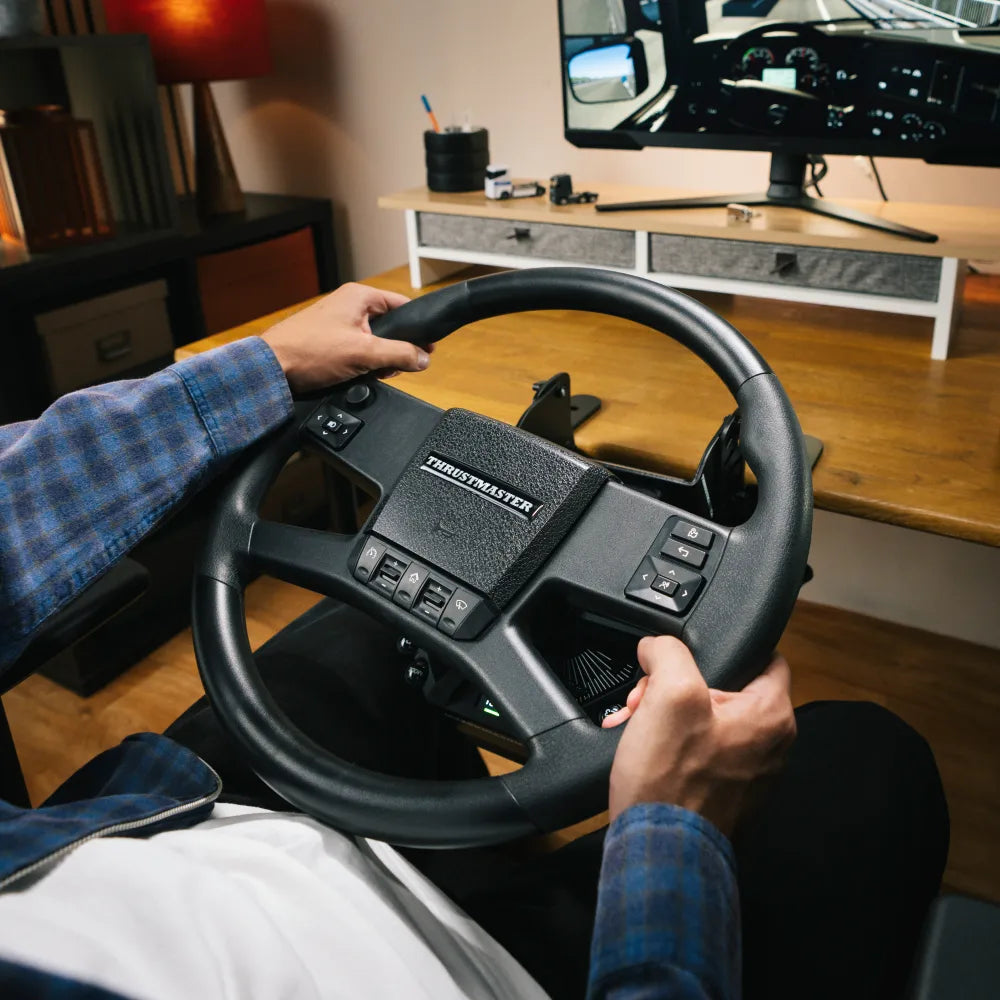 Thrustmaster SimTask Truck 40 stuur tijdens truck simulatie