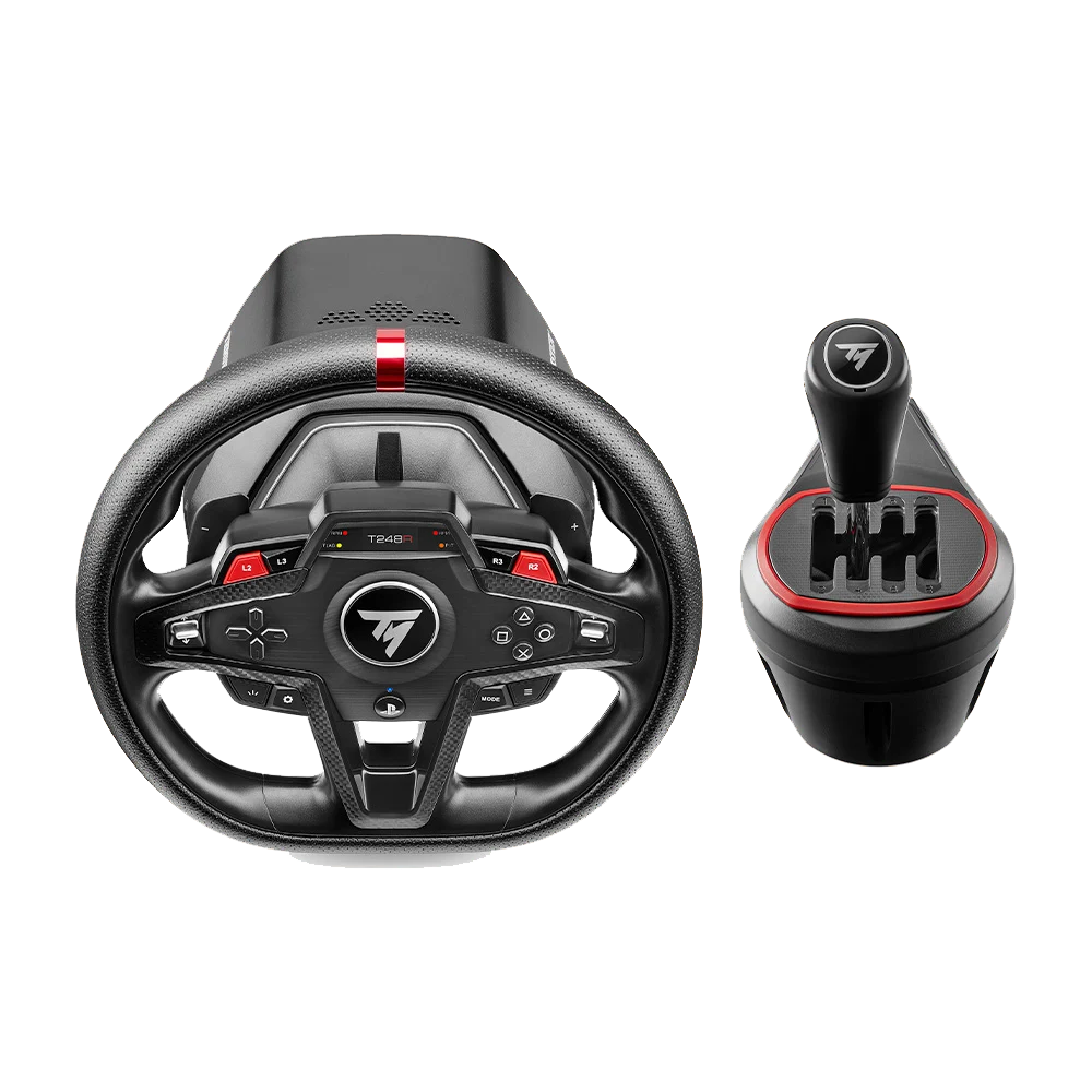 Thrustmaster T248R stuurwiel met LCD display en TH8S H-pattern shifter