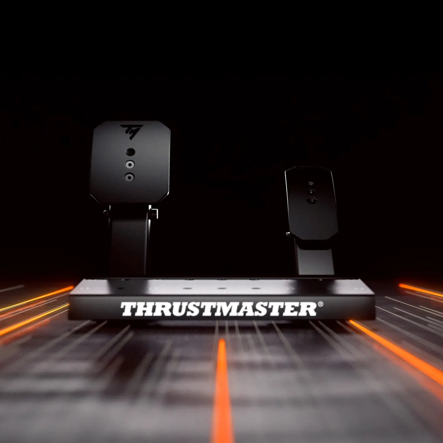 Metalen Thrustmaster T598 Raceline LTE pedaalset met instelbare weerstand en upgradeoptie naar loadcell rem.