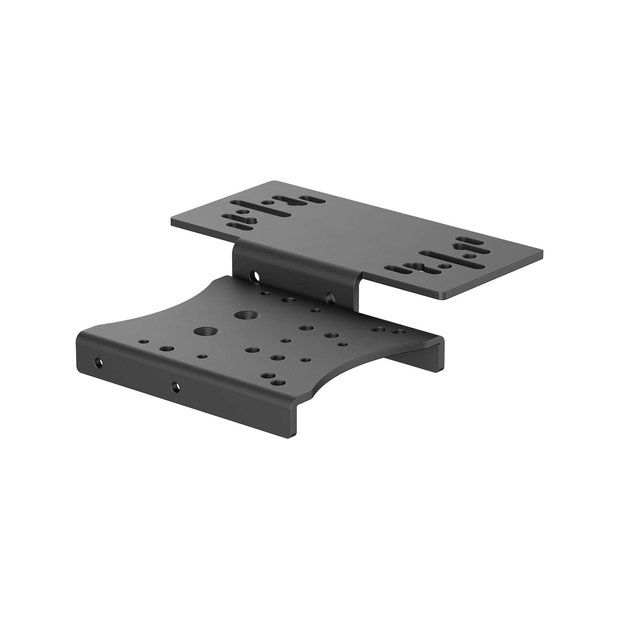 Angled view of the XXL Racing gearshift and handbrake holder adapter