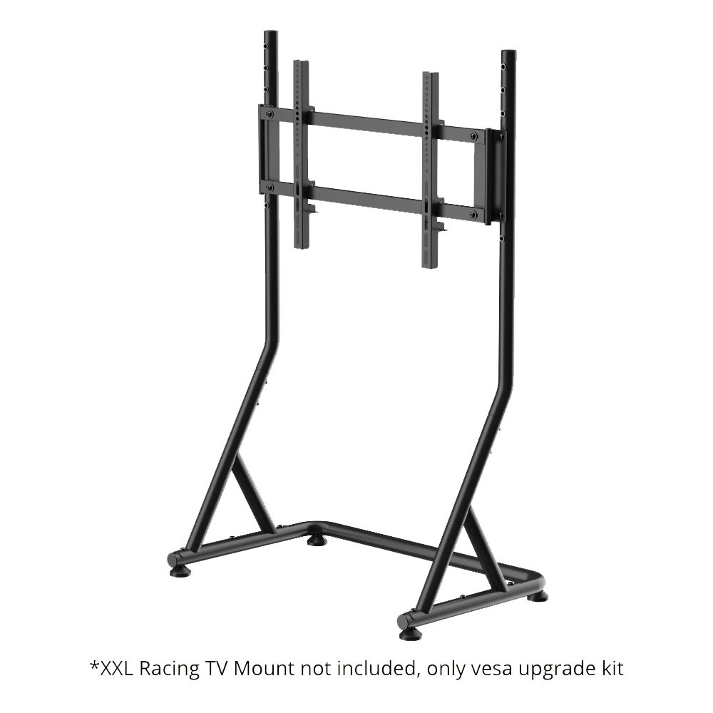 XXL Racing VESA 400mm adapter gemonteerd op monitor mount Champion