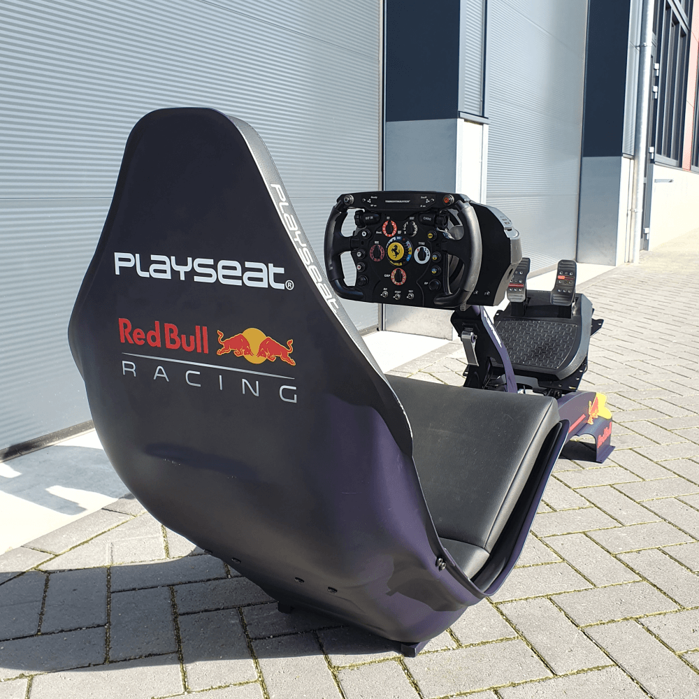 Playseat F1 Red Bull Met Thrustmaster T300 Achterkant