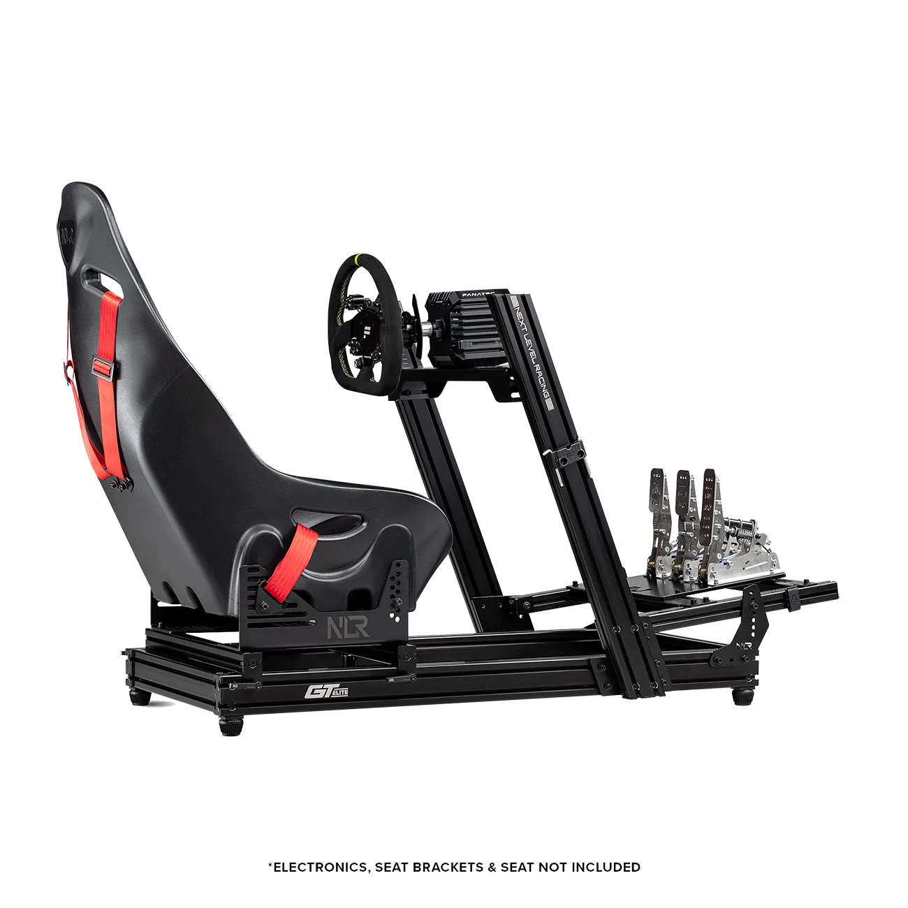 Next Level Racing GT Elite Lite Wheel Plate Edition met ES1 seat en Fanatec DD Pro