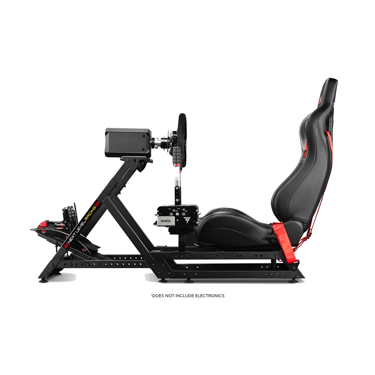 Next Level Racing - GT Track Cockpit - Zijkant met Fanatec DD1
