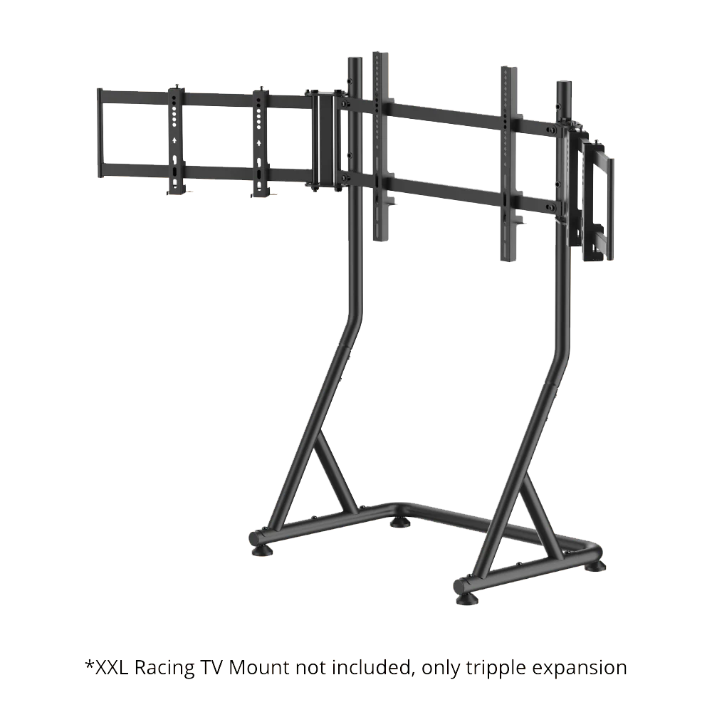 XXL Racing Tripple Monitor Expansion met XXL Racing TV Mount Champion