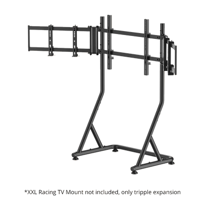 XXL Racing Tripple Monitor Expansion met XXL Racing TV Mount Champion