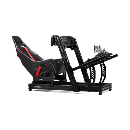 Next Level Racing F-GT Elite Lite in Formule 1 rijpositie met ES1 Bucket seat
