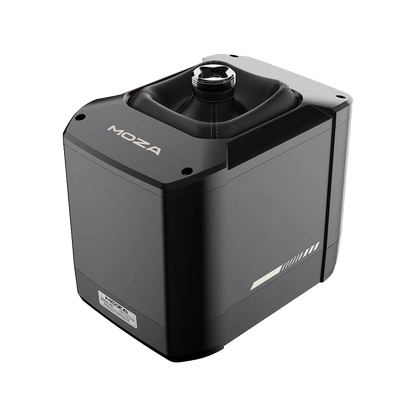 MOZA AB9 FFB basis schuin van achteren met metalen behuizing