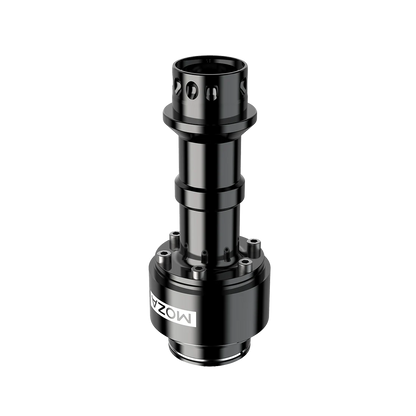 Moza Base Extension Rod detail van aluminium constructie
