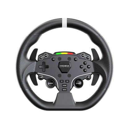 Moza ES Lite 280 mm simrace stuur met schakelflippers en RGB LEDs