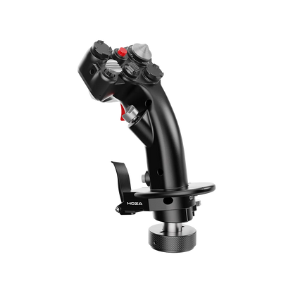 Moza MH16 flightstick detail knoppen en schakelaars