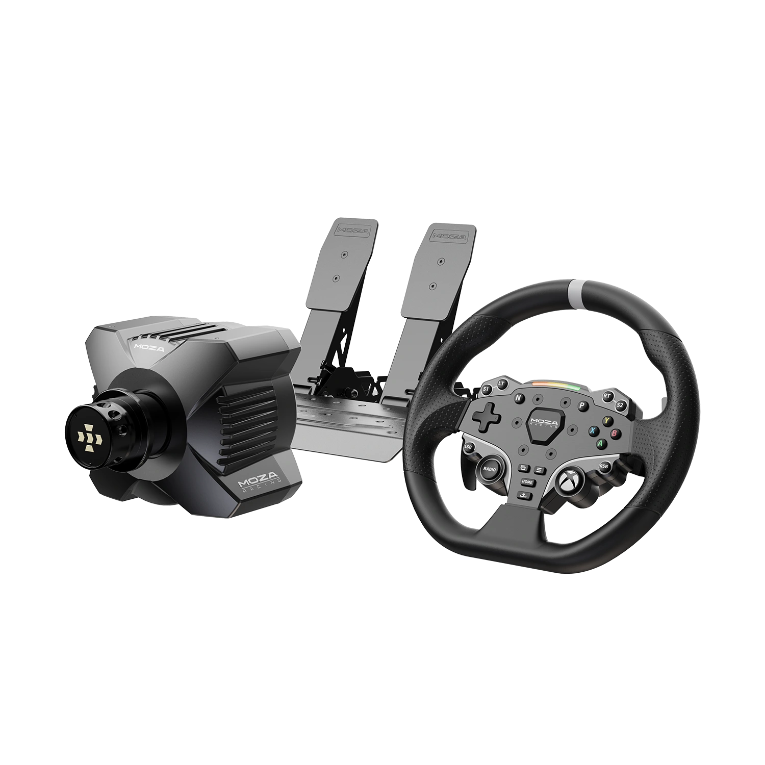 Moza Racing R3 bundle met losse wheelbase, stuur en pedalen