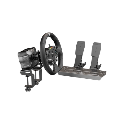 Moza Racing R3 bundle met SR-P Lite pedalen en verstelbare pedaalarmen