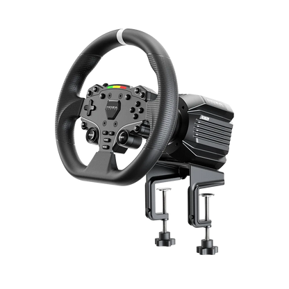 Moza R5 Pro Direct Drive stuur met tafelklem voor bureau montage