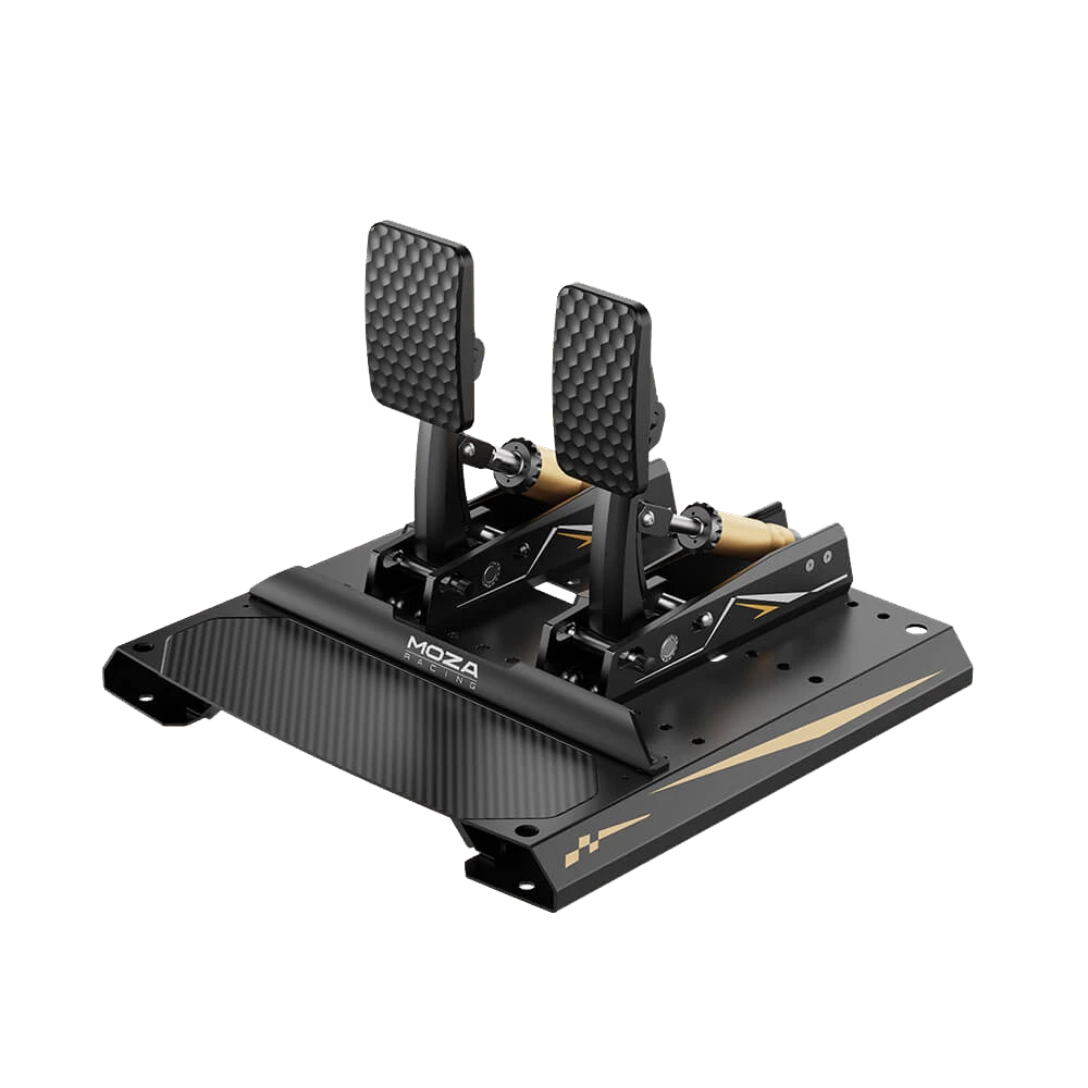 Moza CRP2 pedalen CNC machined aluminum construction