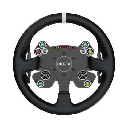 Moza Racing CS V2P add-on steering wheel front view 33 cm