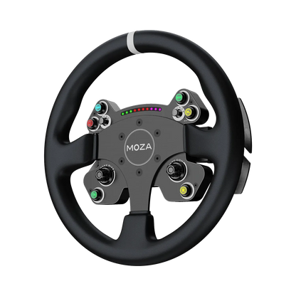 Moza Racing CS V2P GT steering wheel angled front view
