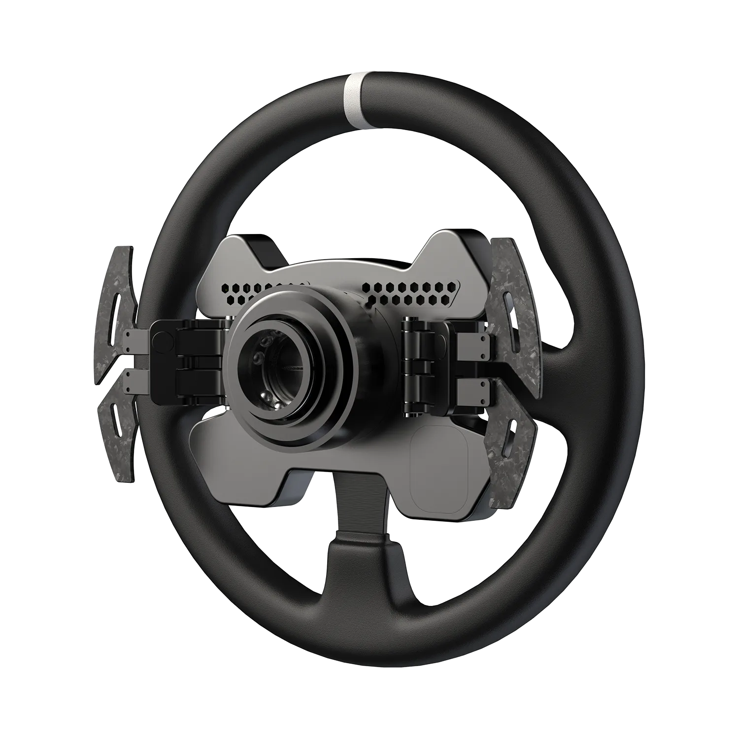 Moza Racing CS V2P steering wheel rear detail view