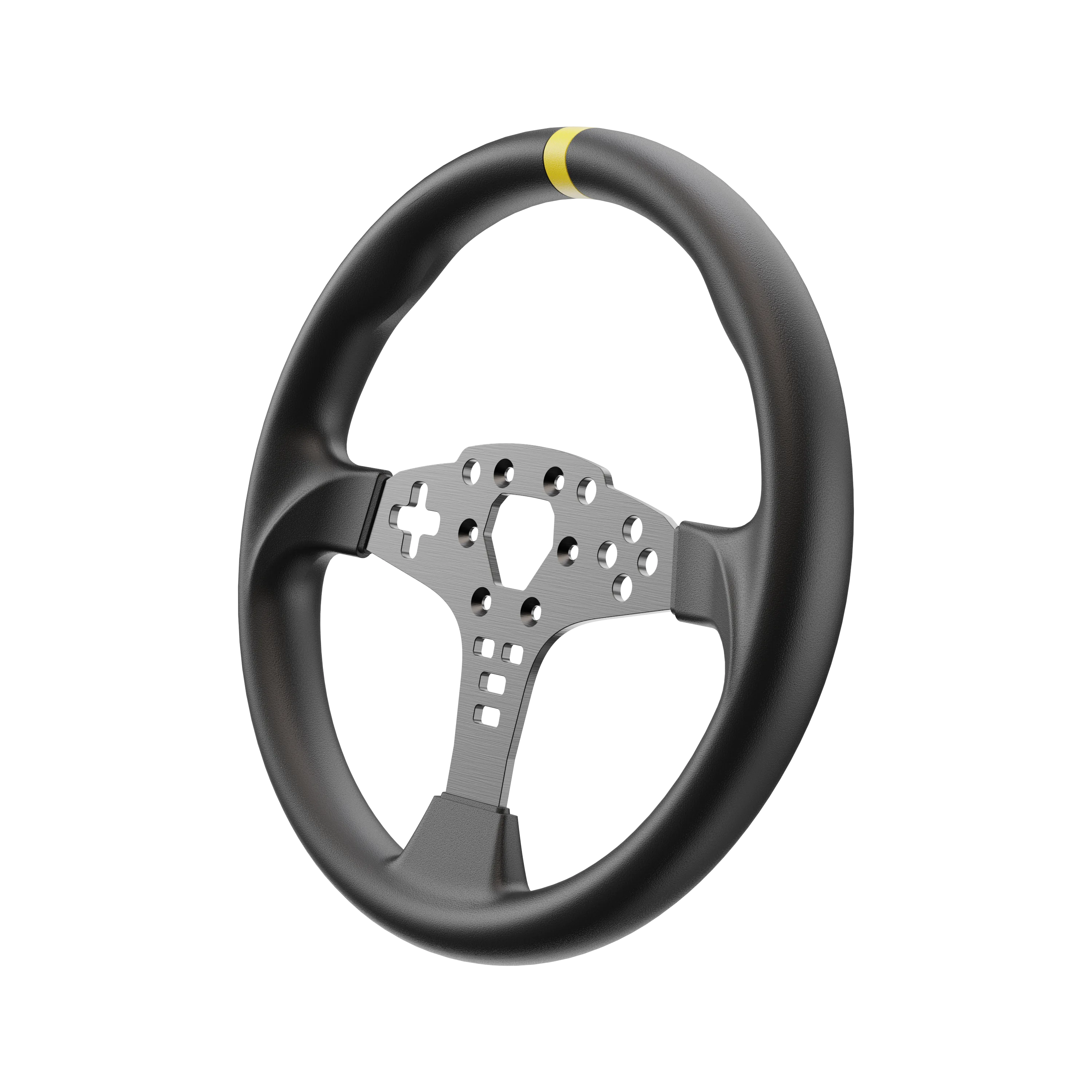 Achterzijde van het Moza Racing ES rond stuurwiel mod 12 inch