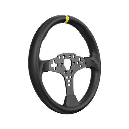 Moza Racing ES rond stuurwiel mod 12 inch schuin achteraanzicht