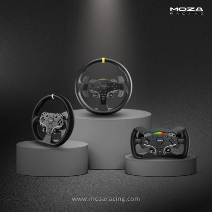 Overzicht van Moza Racing ES stuurwielen en wheel mods